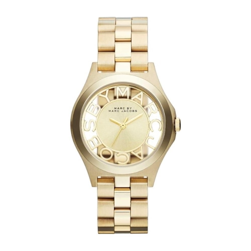 Marc Jacobs Henry Skeleton Gold Stainless Steel Watch
